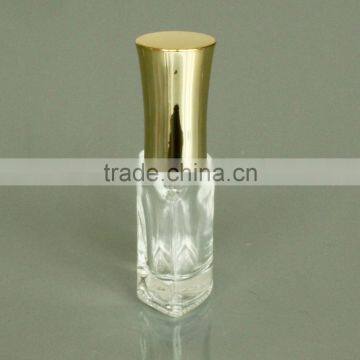 10 ml Flat Shaped Nail Polish Glass Bottle With Gold Cap photo-2