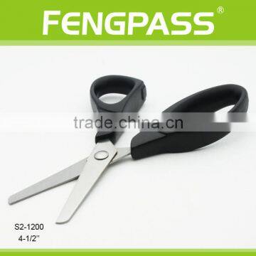 S2-1200 4-1/2" 2CR13 Stainless Steel PP Plastic Kid Scissors Round Tip photo-2
