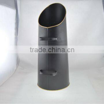 Household Big Galvanized Coal Bucket With Wood Handle photo-3