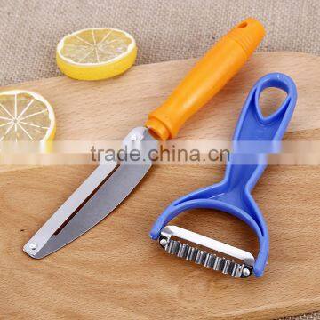 Fruit and Vegetables PP Handle Stainless Steel Blade Multifunctional Peeler Set photo-3