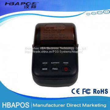 HBA-T12 cheap 58mm mini bluetooth thermal printer pos 58 printer thermal driver pos receipt printer