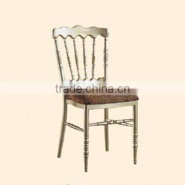 metal ALU napoleon chair with cushion