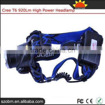 OEM T6 920Lm 3 Mode Led Bike Headlight For Hunting High Power Headlamp photo-2
