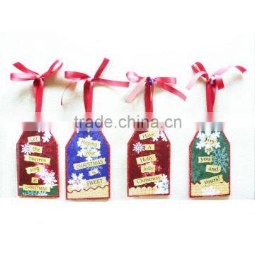 Wooden small plaque wholesale personalized christmas ornaments