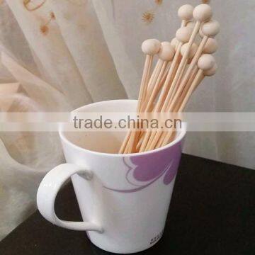 150mm Round Wood Disposable Coffee Stirrers