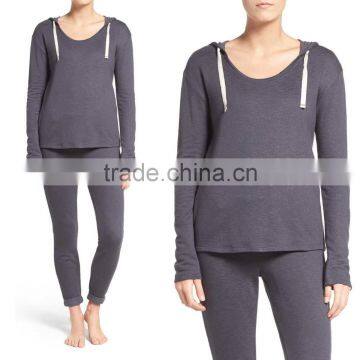 comfy Hoodie Sweatshirt And Leggings Pants Women Sleepwear & Homewear Loungewear