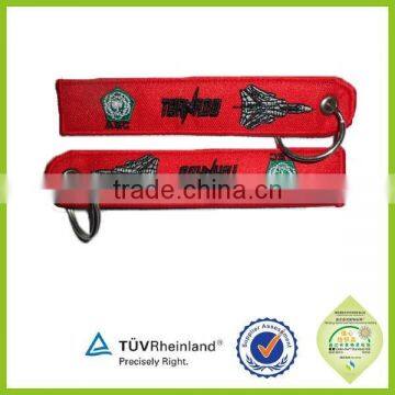 Cheap Custom Lanyard Key Tags Embroidered Keychains photo-2