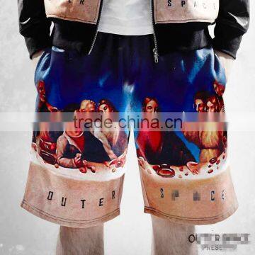 Mens 100%polyester shorts sock dye sublimation