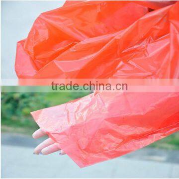 Fashional Red PE Emergency Raincoat Manufacturer photo-3