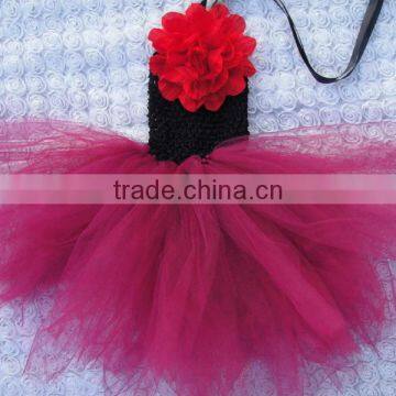 Fancy Dresses for Baby Girl Baby Girls Mini Skirt Crochet Top Tutus With Flower photo-5