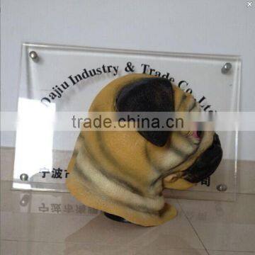 2015 Newest Popular High Quality Latex Animal Mask Latex Pug Dog Mask and Halloween Party Mask photo-2