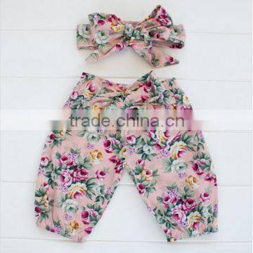 Baby Leggings Wholesale Boutique Children Summer Pants Floral Cotton Baby Girl Short Hot Pants photo-4