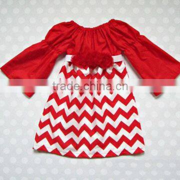 Wholesale Girls Chevron Dress Toddler Girl Dresses Simple Dress For Kids photo-4