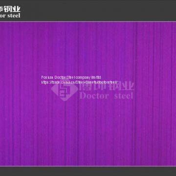 Hi-quality Violet Hairline Stainless Steel Sheet for Decorative Material photo-3