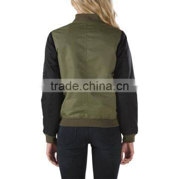2016 Clothing Manufacturer Custom Mountain Bomber Jackets Wholesale Woman Jacket photo-3