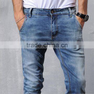 Denim Cargo Man Pants Men Jeans Designed Trousers With Customied OEM Service photo-2