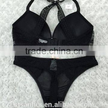 Latest Fashion Design Bra and Panties Women Lace Underwear Set From Shantou Sanhui Factory photo-2