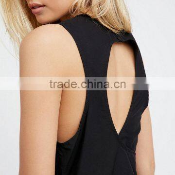 2017 Back Hollow Out Design Charming Elegant Ladies Tank Top photo-6