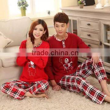 2015 wholesale fashion cheap couples pajamas