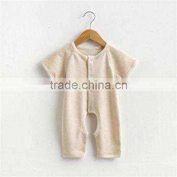 Wholesale Organic Baby Clothes 100% Organic Cotton Striped Romper Baby Clothing photo-2
