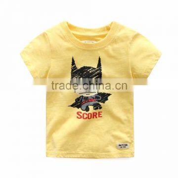 Wholesale Summer Cotton Short Sleeves Boys Kids Round Neck T-shirt photo-3