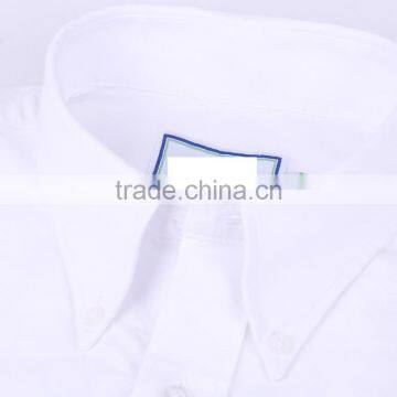 2017 White Oxford Long Sleeve Button-down Collar Casual Shirt for Men photo-4