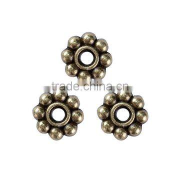 Zinc Based Alloy Spacer Beads Flower Antique Bronze photo-3
