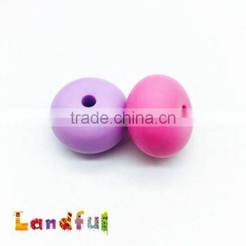 23mm Baby Bracelet Beads Baby Jewelry Accessories Soft Silicone Beads photo-3