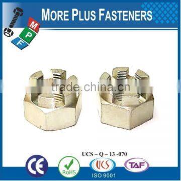 Made in Taiwan Fine Thread Stainless Steel Grizzly Claw Brass Fine Thread Zinc Castle Nut photo-6