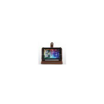 Leather case Stand  cover for HTC Flyer Tablet