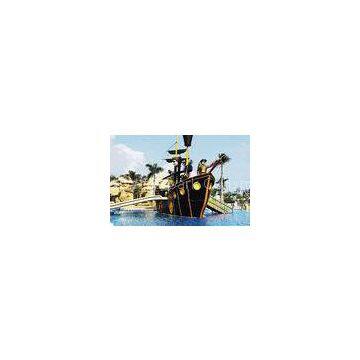 Customized Fiberglass Pirate Ship / Corsair Aqua Play Water Park Equipment