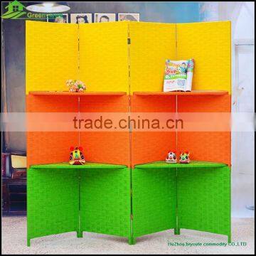 Decorative Folding Screen paper rope wooden folding screen picture frame folding screen GVSD 013