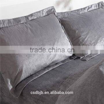 2017 NEW DESIGN SUPER SOFT MICROFIBER DARK GRAY 4PCS BEDDING SET photo-3