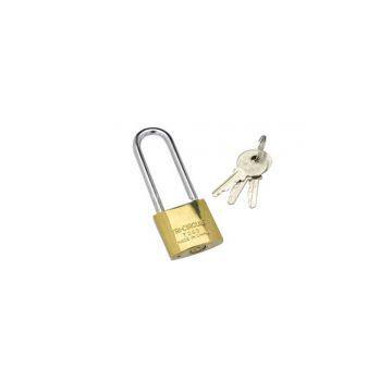Long Shackle Iron Padlock Titanium Plating