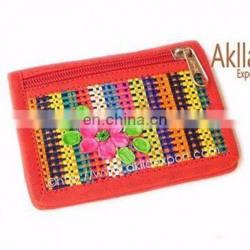 Card Holders of Woven Straw With Flower photo-4