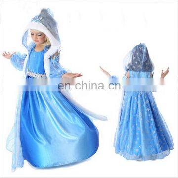 new style wholesale frozen elsa dress frozen elsa costume elsa cape costume FC2012