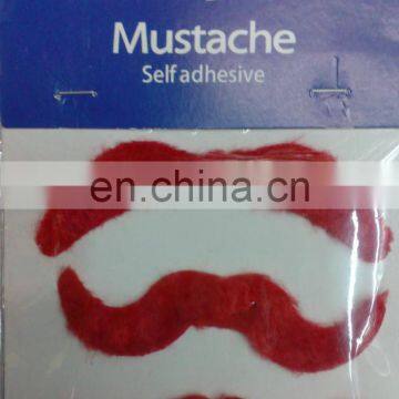 MUS-0413B Moustache Fake moustache Red party moustache
