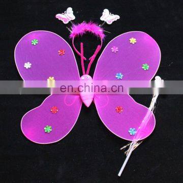 GIRLS BUTTERFLY FAIRY WINGS WITH DRESS UP SET FGWG-1080
