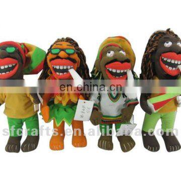 2014 Funny mini plastic black dolls for children