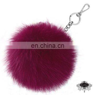 Top grade size customization fur ball/ pompoms /pompon for bag and garment