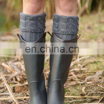 Fashion Floor Socks With Cable Knit Turnover ,knitted Leg Warmers Women photo-5