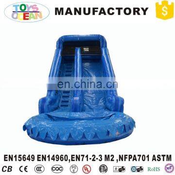 commercial giant inflatable water slide with pool for party EN15649