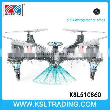 5.8G waterproof rc drone quadcopter funny toys with camera