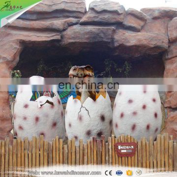 KAWAH Amusement Park Fiberglass Simulation Dinosaur Egg For Sale