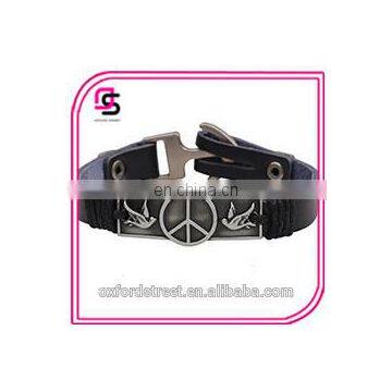 European new style maple leaf love angle wings and an arrow through the heart bracelet