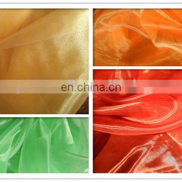 polyester crystal organza besting selling in dubai children dress fabric