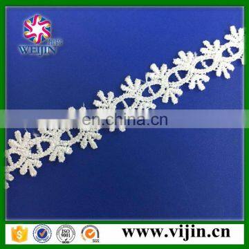 high quality embroidery lace trim for wedding dress