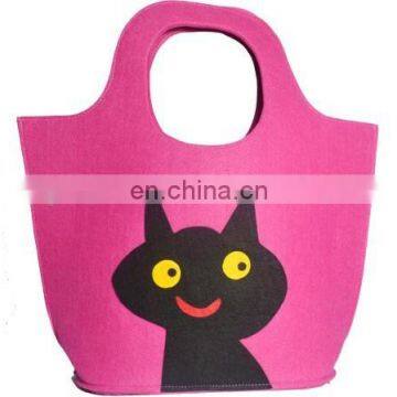 cute theme cartoon felt hand bags