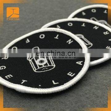 Woven Label / Laser Cut Woven Iron on Patch / Custom Woven Badge for Garment Accessory photo-4
