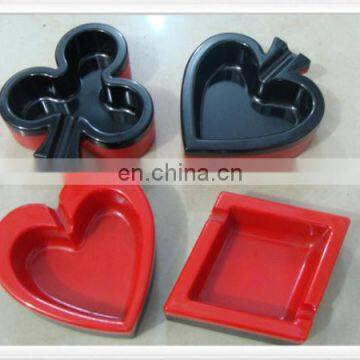 Poker shaped pocket plastic ashtray,car ashtray